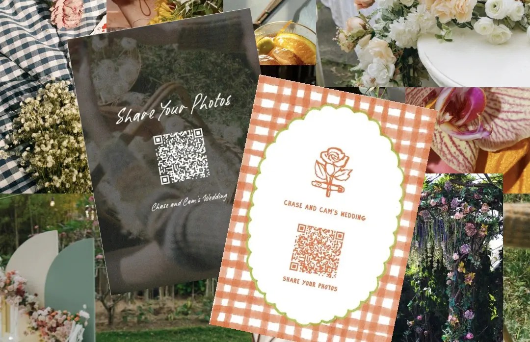Share your wedding photos with QR code 