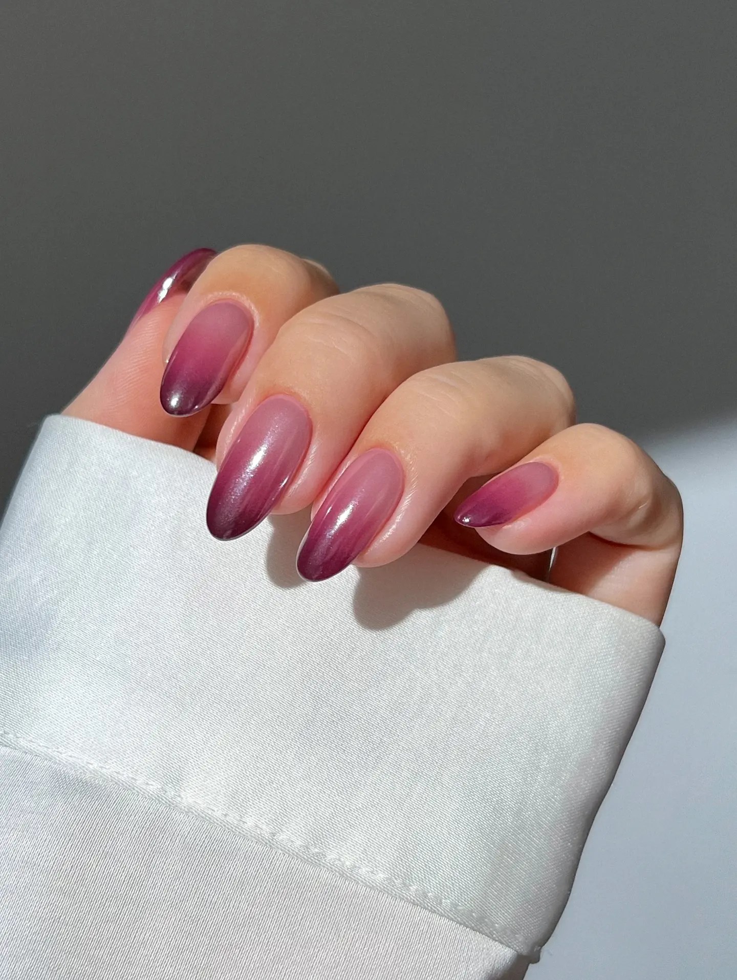plum ombre fall nail designs