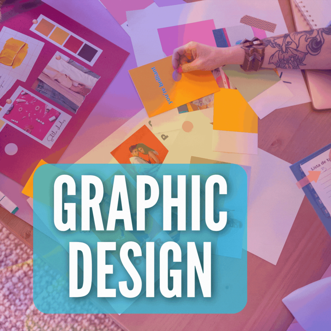 Professional graphic design services including branding, digital graphics, and creative visual solutions
