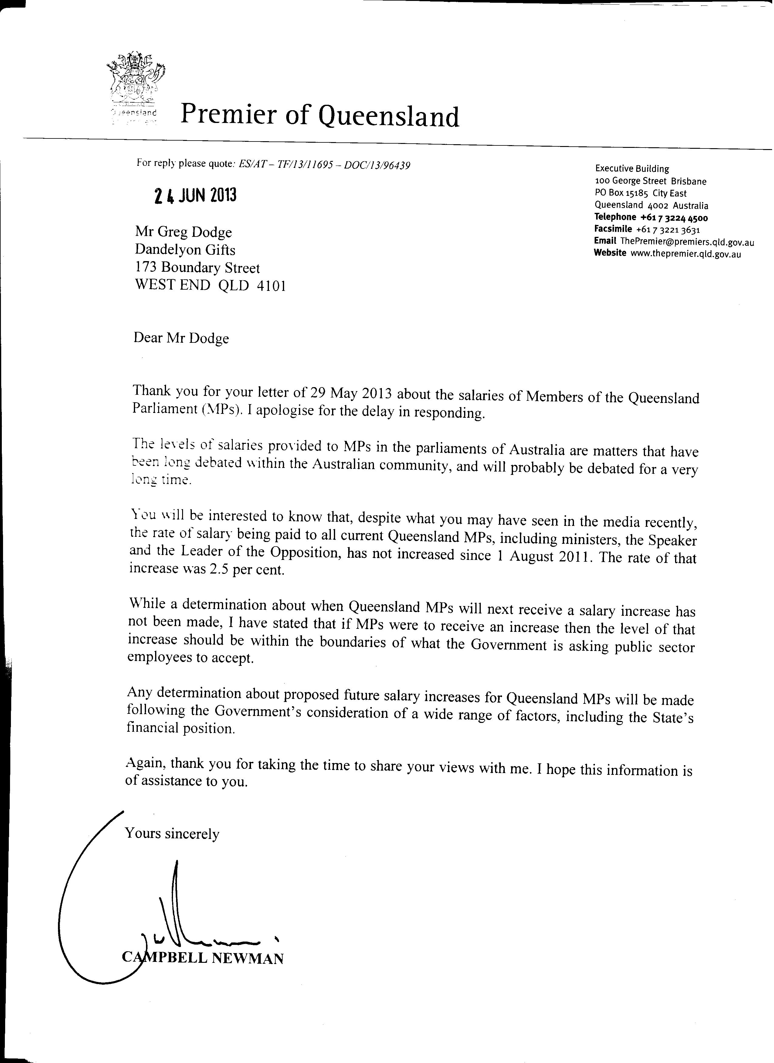 Notice Of Salary Increase Letter Template