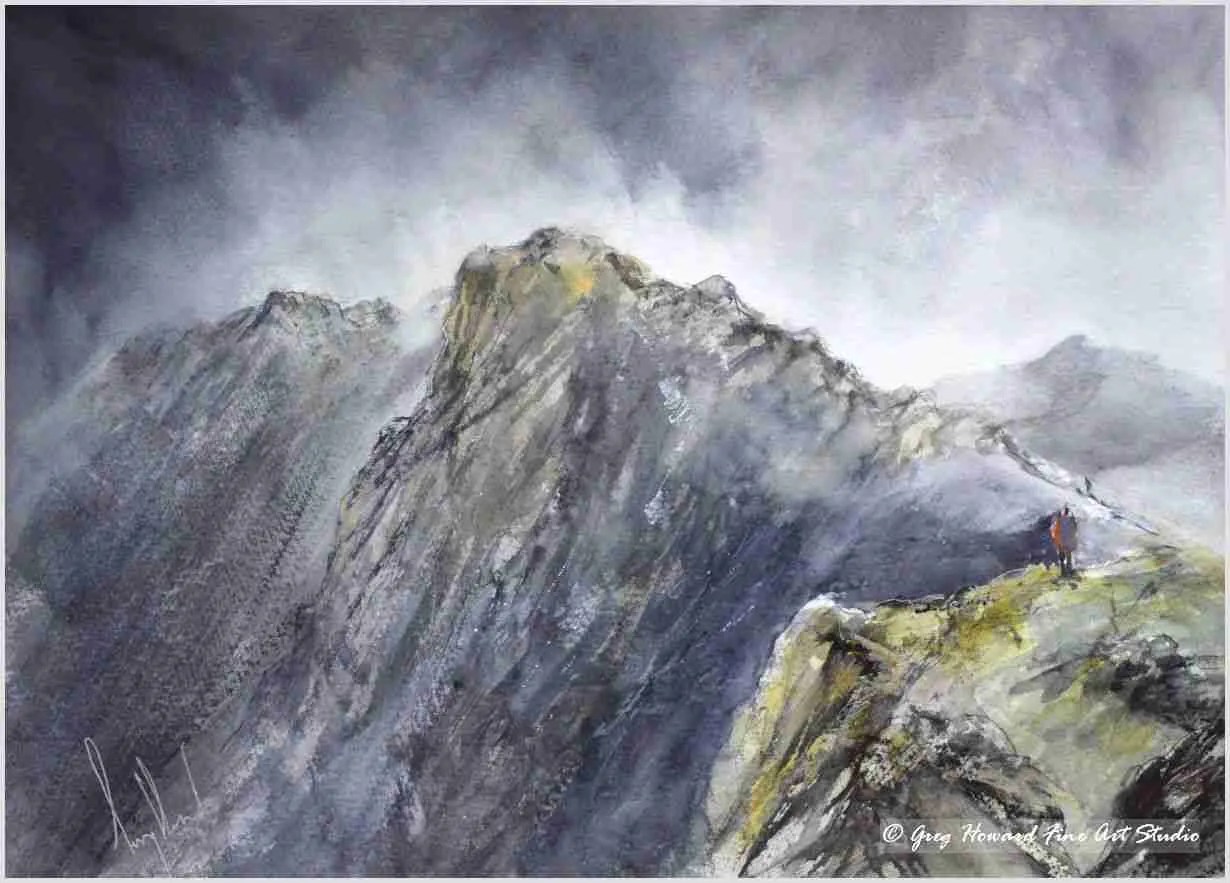 Following The Ridge - Original Watercolour Painting | Limited Edition Print