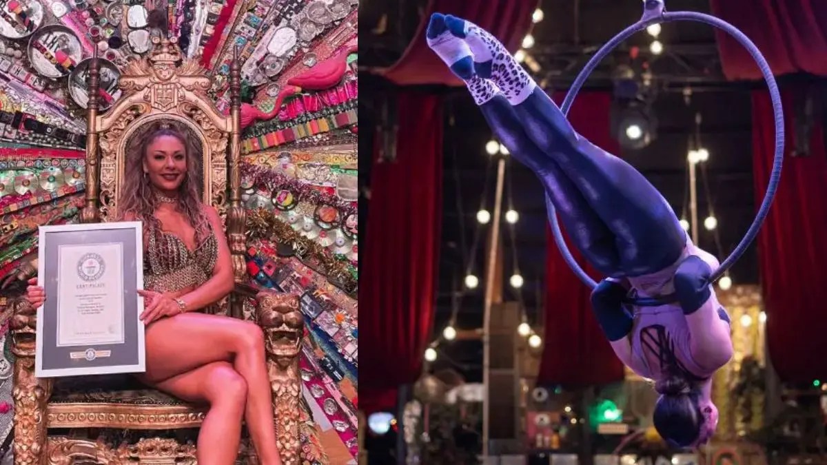 1 मिनट में 47 एरियल हूप्स पूरे कर बनाया गिनीज वर्ल्ड रिकॉर्ड: New Guinness World Record