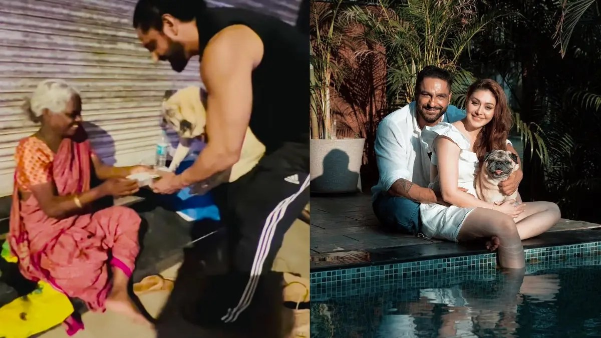 shefali jariwala, parag tyagi and their pet simba