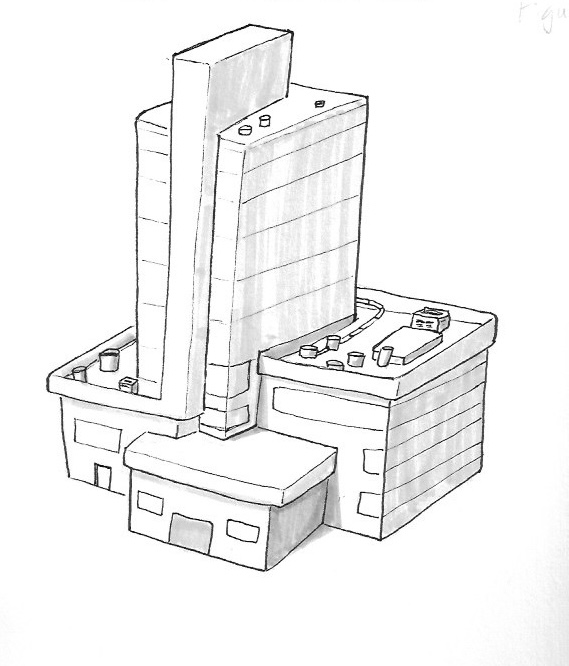 hand drawn building 