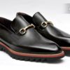 Razor cut sole leather shoe Italian