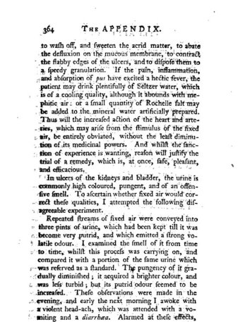 a medical text, with Seltzer water which "abounds with mephitic air"