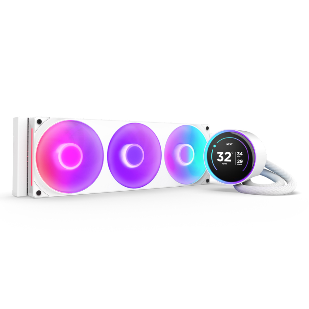 NZXT Kraken Elite V2 360 White LCD