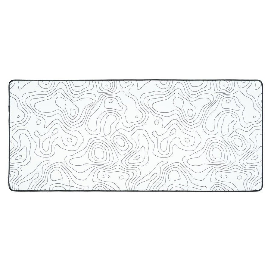 Womier Topographic Themed Large Desk Mat
