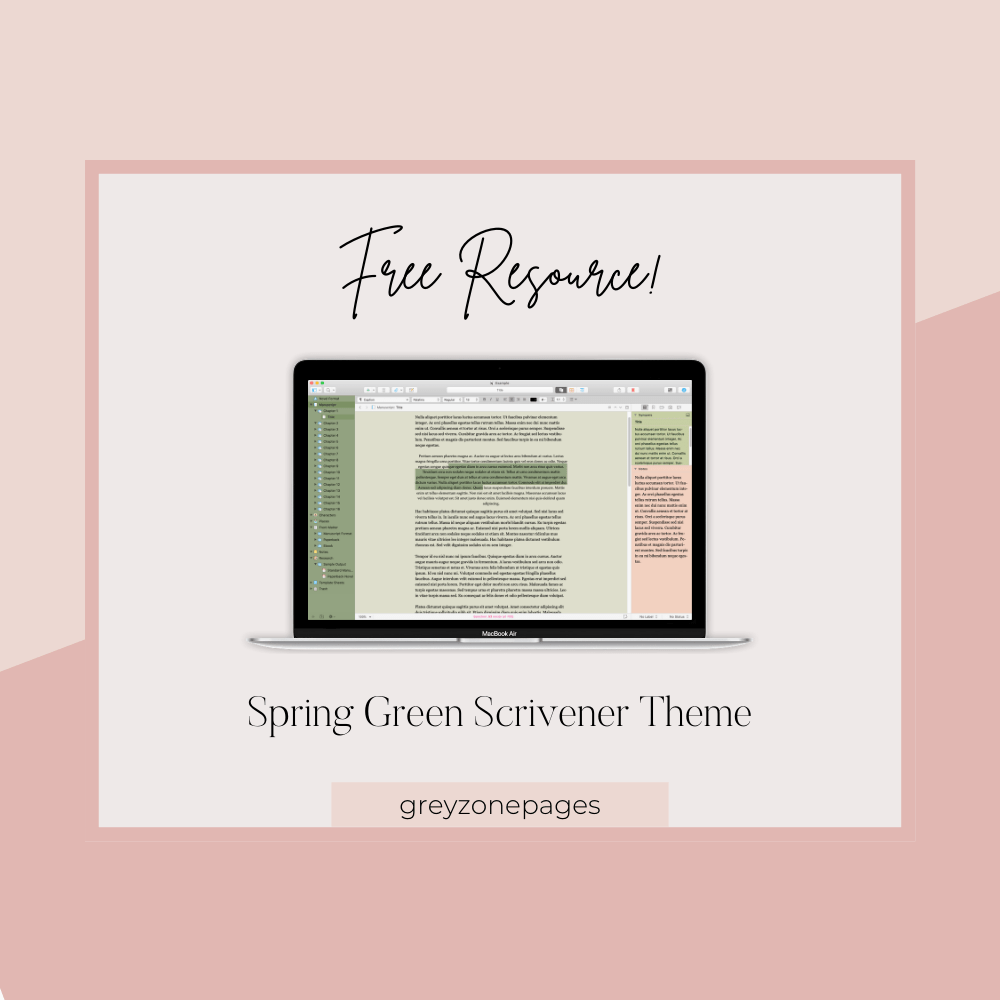 Spring Green Scrivener Theme – Free Resource