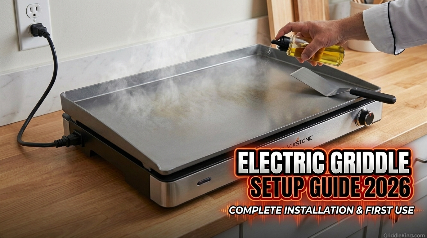 Read more about the article Electric Griddle Setup Guide 2026: Complete Installation & First Use