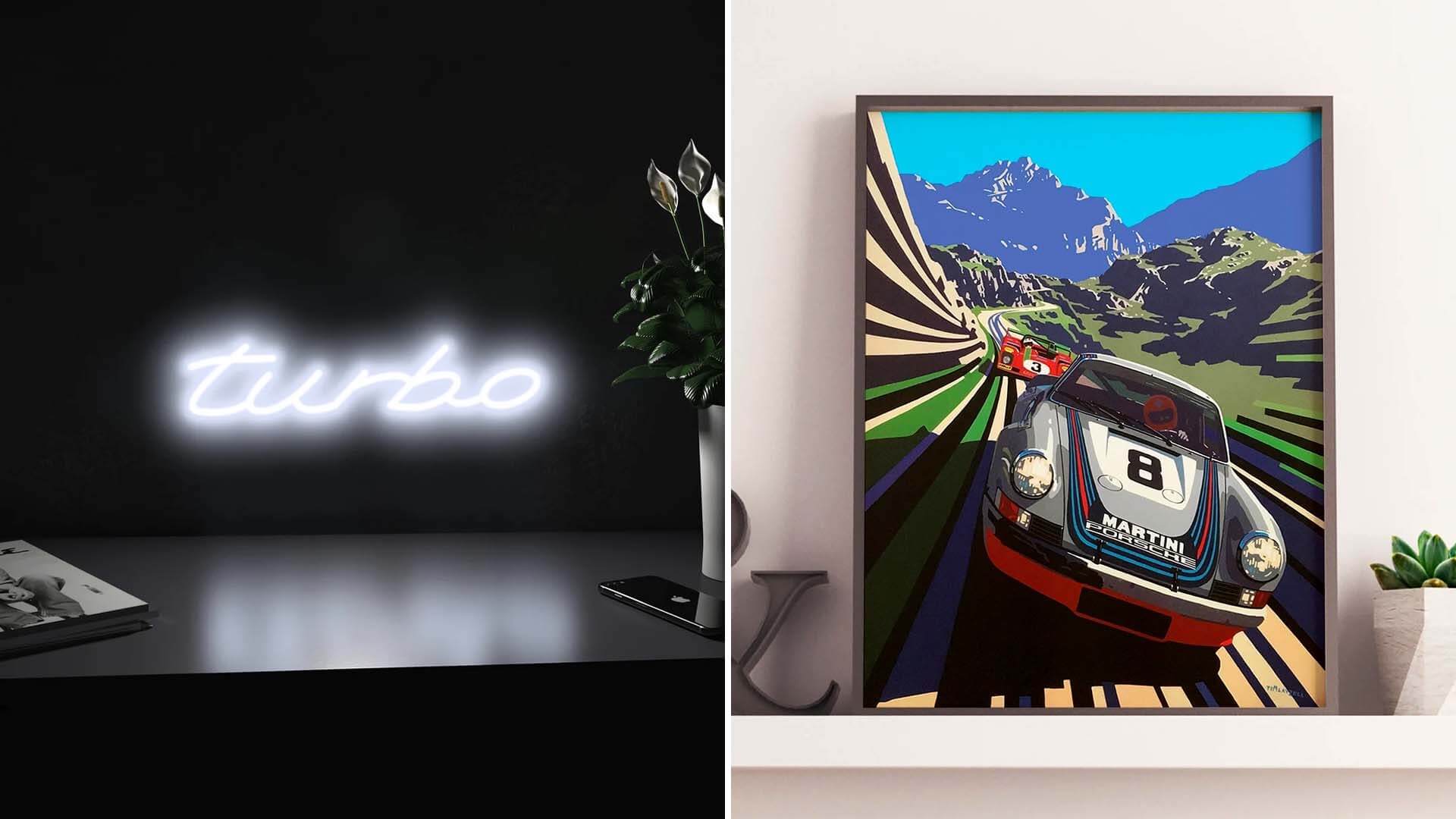 15+ porsche decor & accessories for your home, garage & office