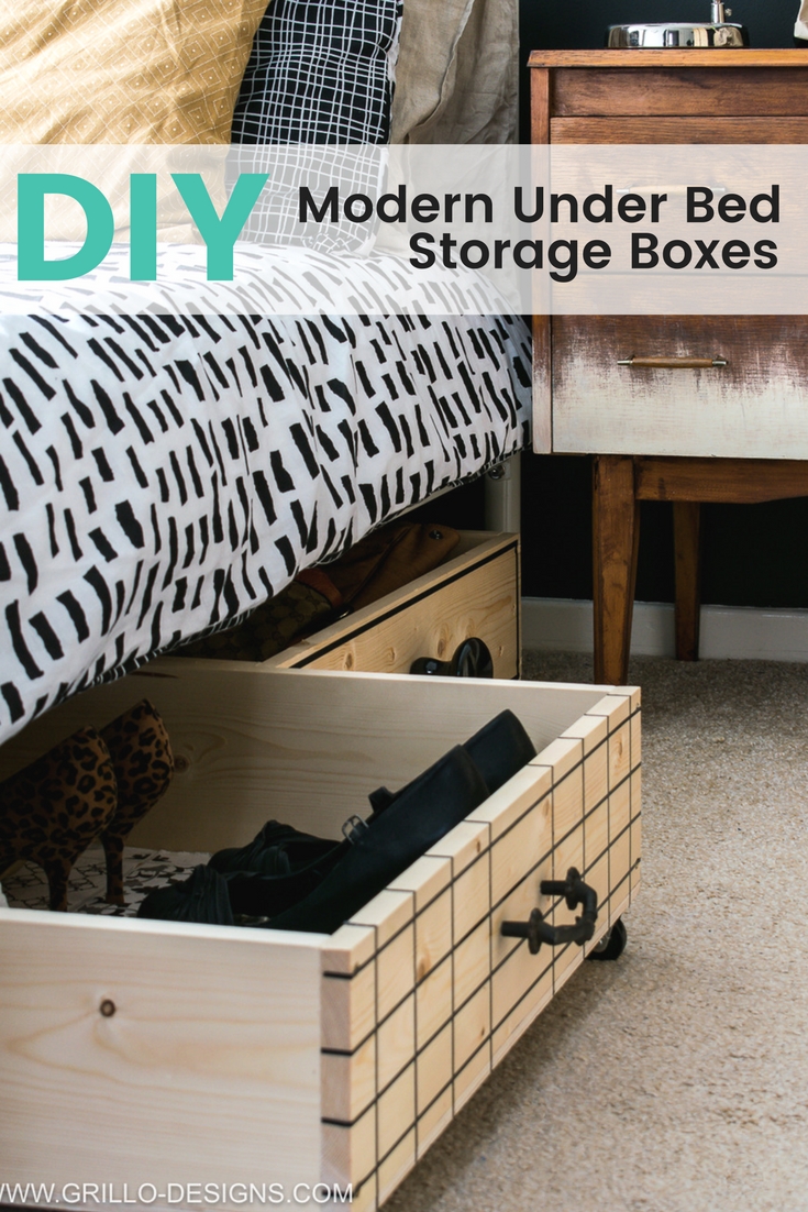 Diy Under Bed Storage Boxes A Knobs Guide Grillo Designs
