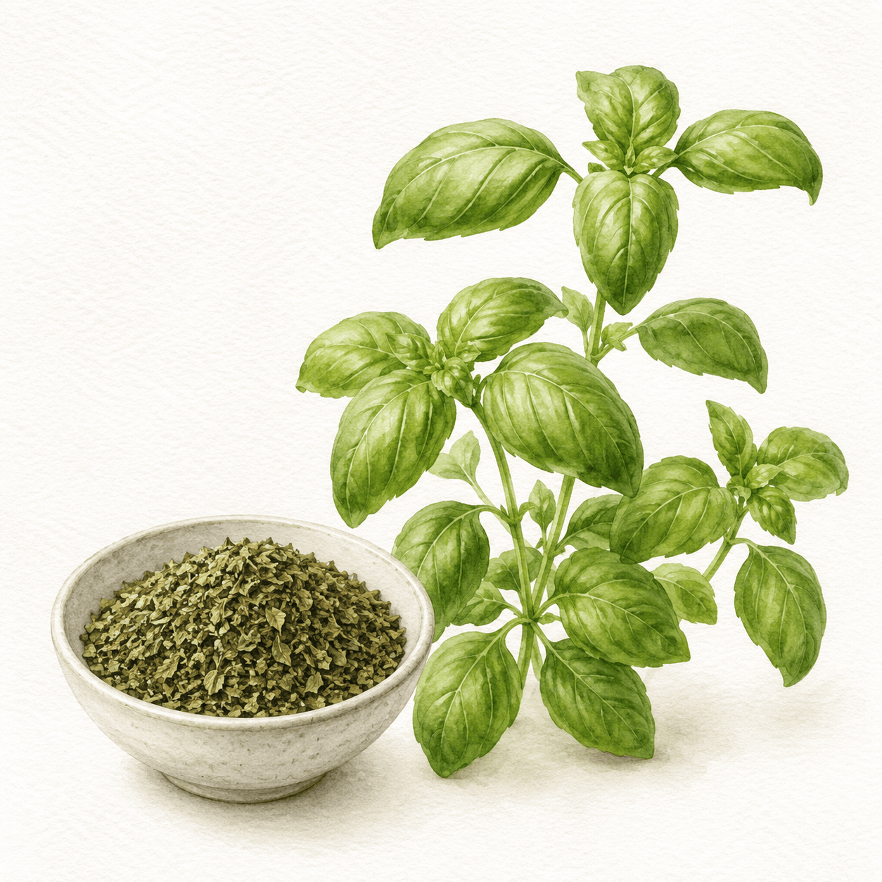 Basilicum geritst