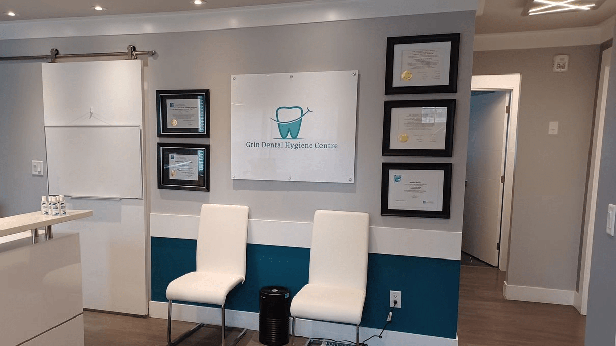 Interior photo of grin dental hygiene centre
