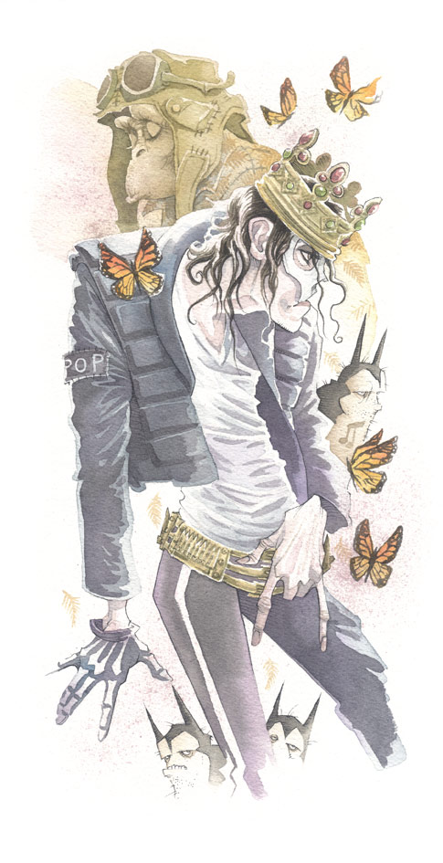 Michael Jackson gris grimly