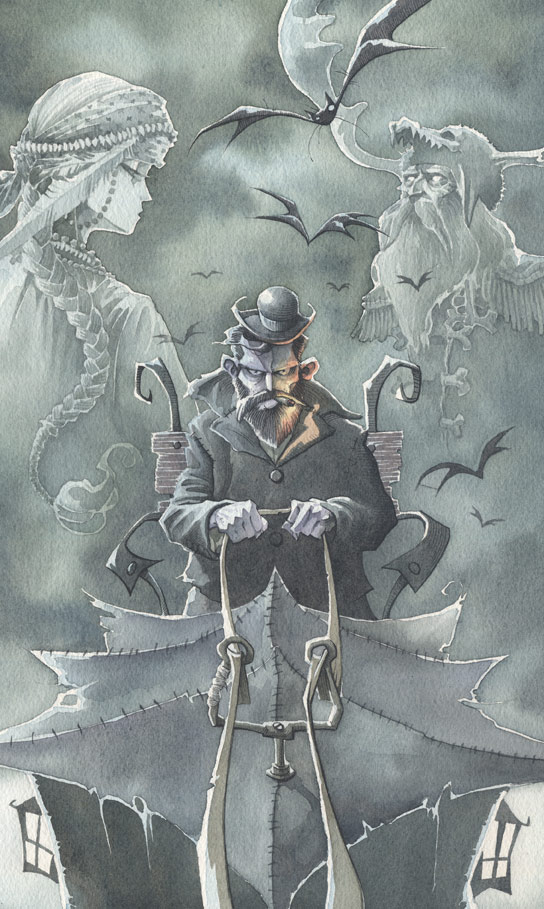 Sherlock Holmes gris grimly