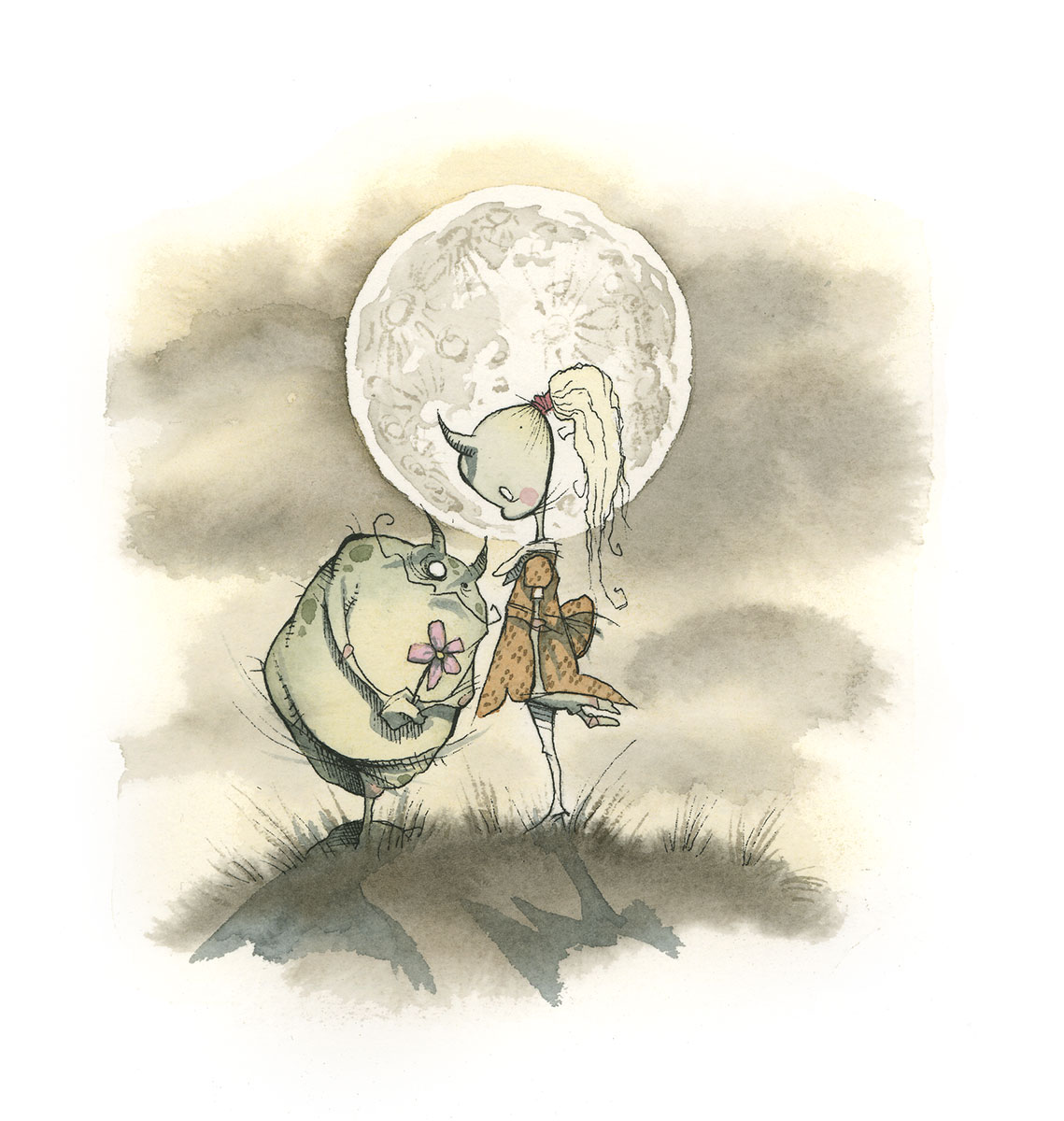 gris grimly grimericks ogre troll monsters full moon lovers