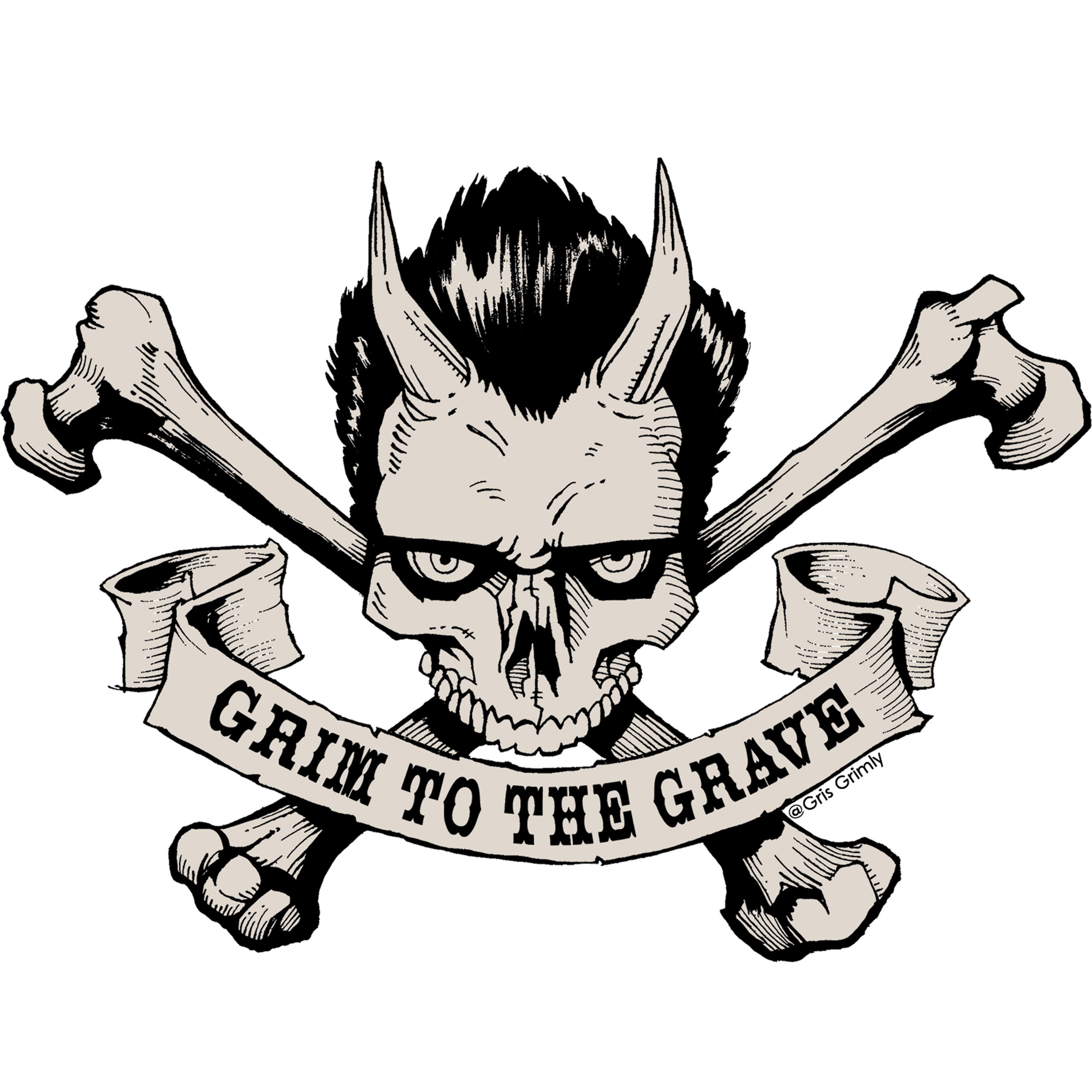 STORE CURIOS GRIM2GRAVESTICKER