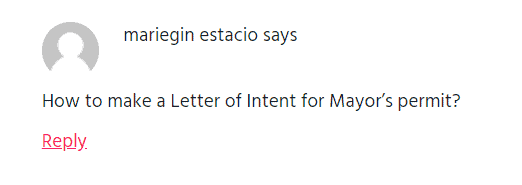 How To Write A Letter Of Intent Loi Free Samples Templates Grit Ph