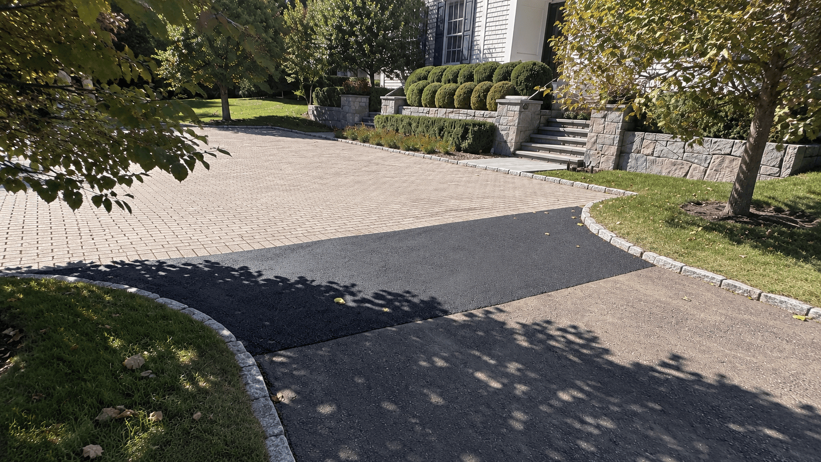 Catch basin and surrounding asphalt pavement repair in Fairfield County