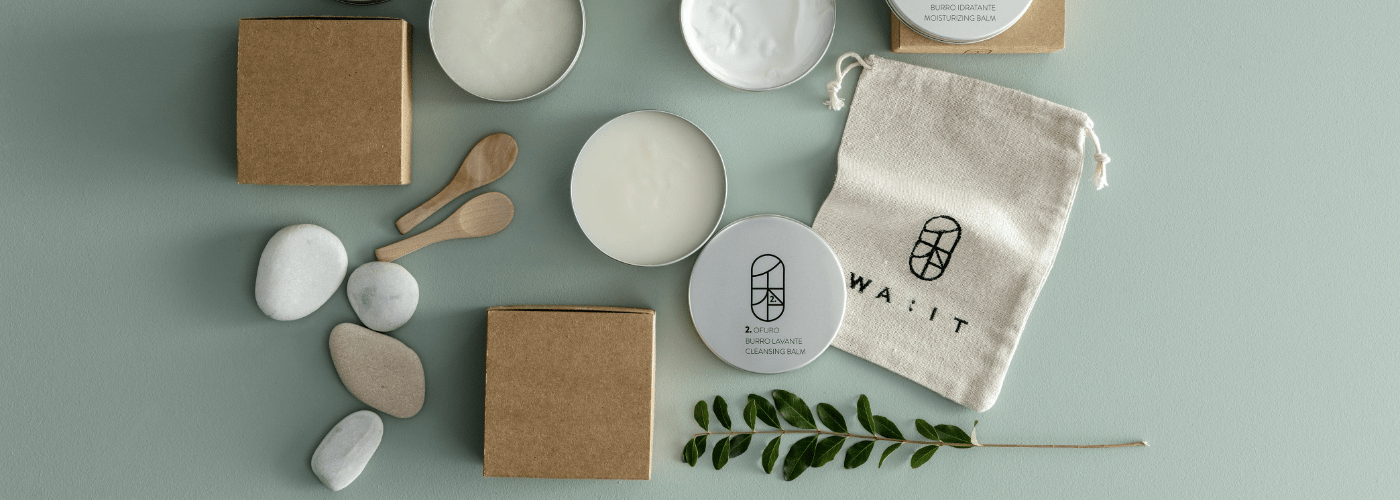 Flat lay con prodotti di Shibui di Raffaella Grisa