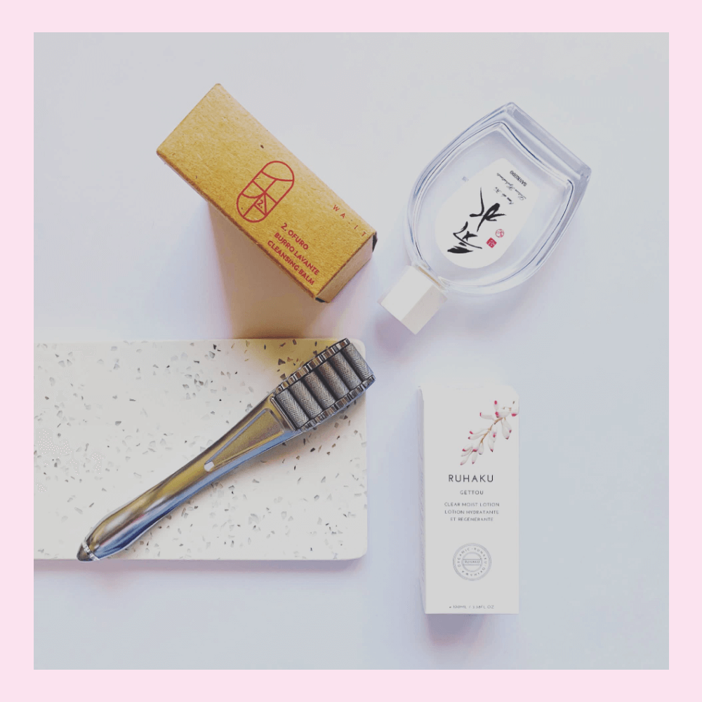 Flat lay con prodotti di Shibui, Raffaella Grisa