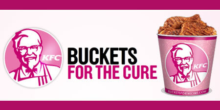 Un esempio della campagna di pinkwashing effettuata da KFC.