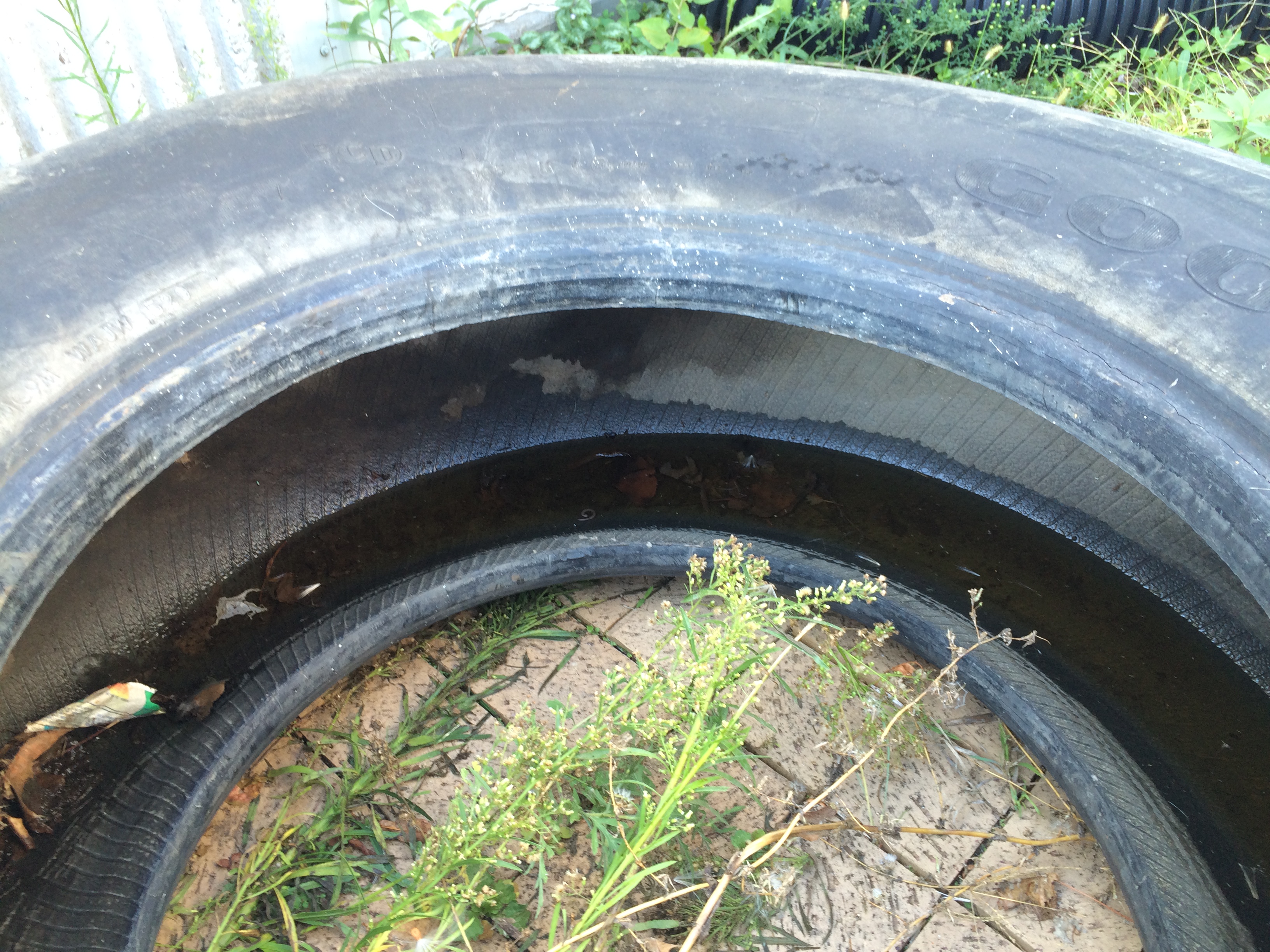 Old tires often are breeding sites for mosquitoes.