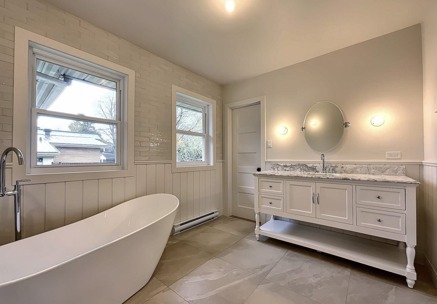 rénovation de salle de bain ton de blanc