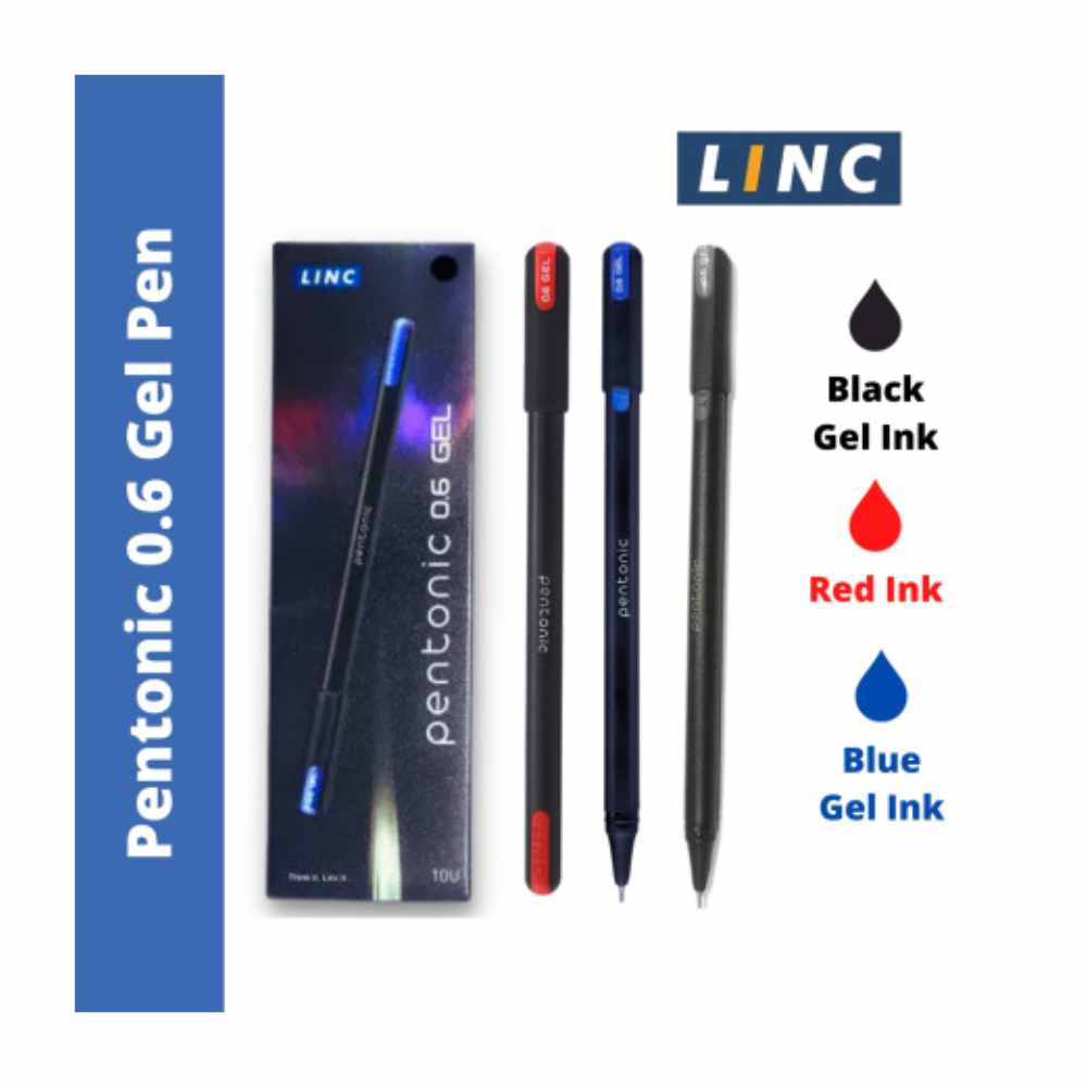 Pentonic Gel Pen Set Of 10 Pcs Grover Techno