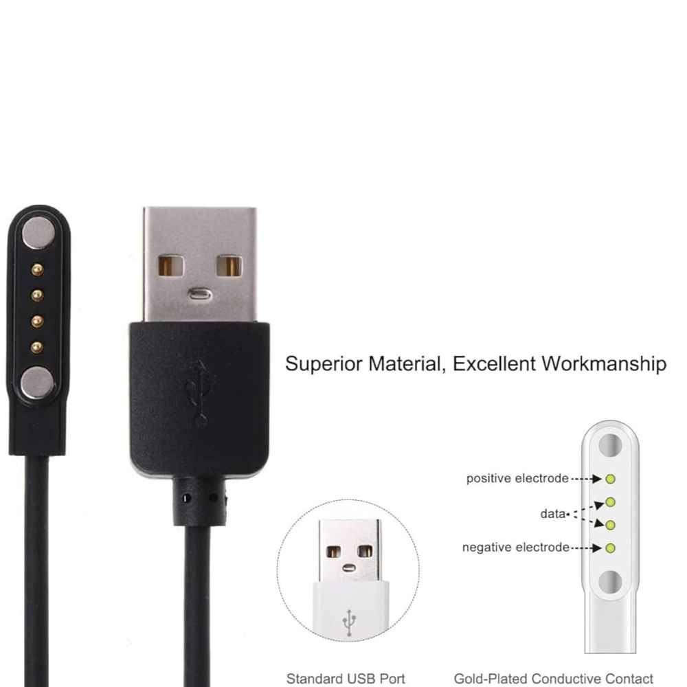 Smart Watch Pin USB Fast Charger Magnetic Charging Cable