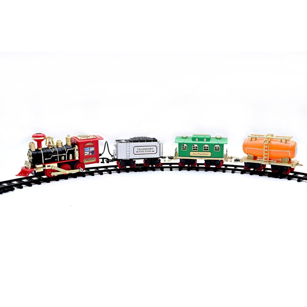 Choo Choo Classical Train Track Set Toy Emits Real Smoke With