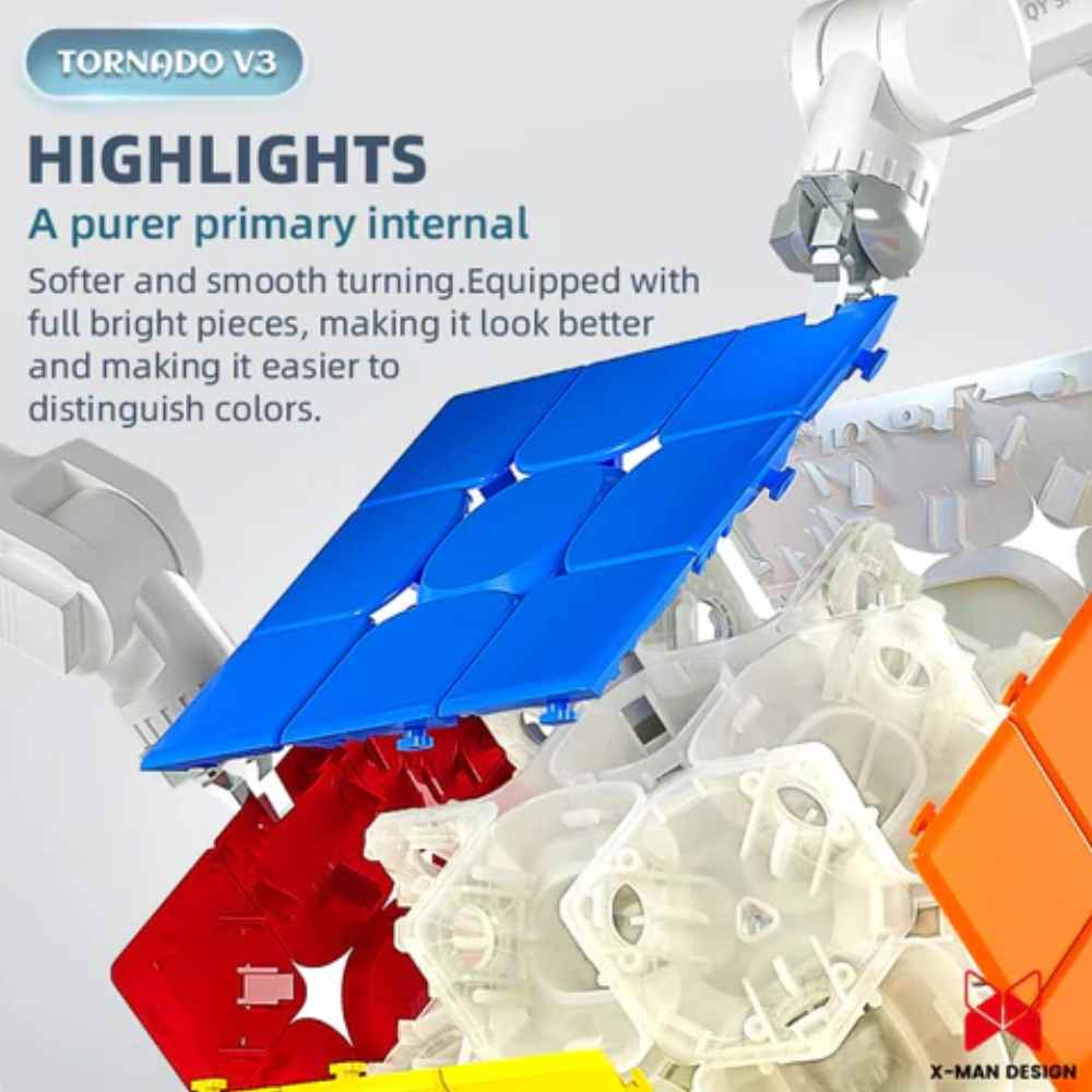 Buy 3x3 QiYi X-Man Tornado V3 3x3 Flagship Speed Cube Online