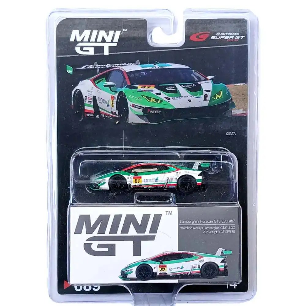EXCLUSIVES MINI GT Lamborghini Huracan GT34 EVO - White / Green