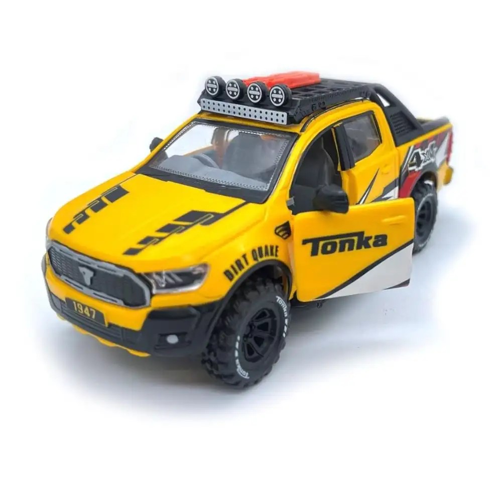CENTY Toys Tonka Off-Roader 4x4 Pickup Truck Toy, Die-Cast Model with Opening Doors, Pull Back Cars for Kids
