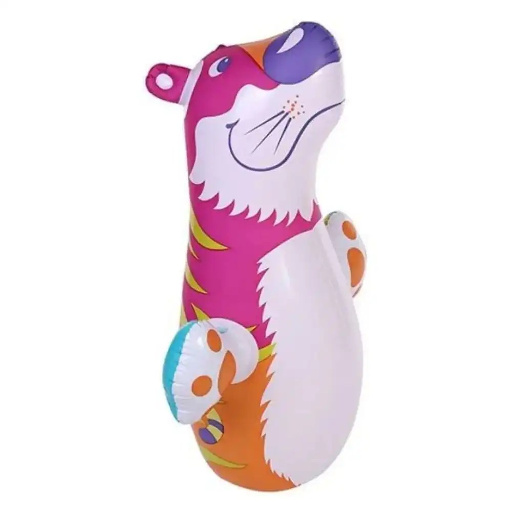 Always Sporty Tiger Shape Inflatable HitMe Toy (Multicolor) – Size: 98cm x 44cm | 38.5" x 17.5"