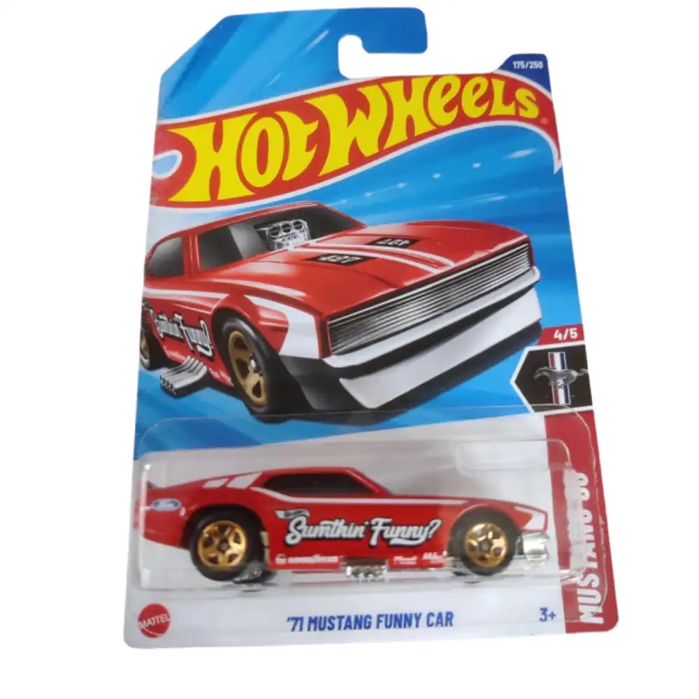 Hot Wheels 71 Mustang Funny Car - Red (Uncarded) | J Series 2025