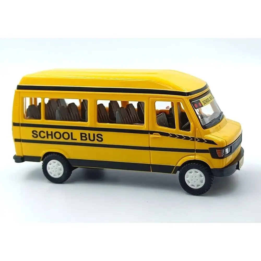 Omiyage Wheely Fun! Colorful Mini Plastic Tempo School Bus Toy for Kids