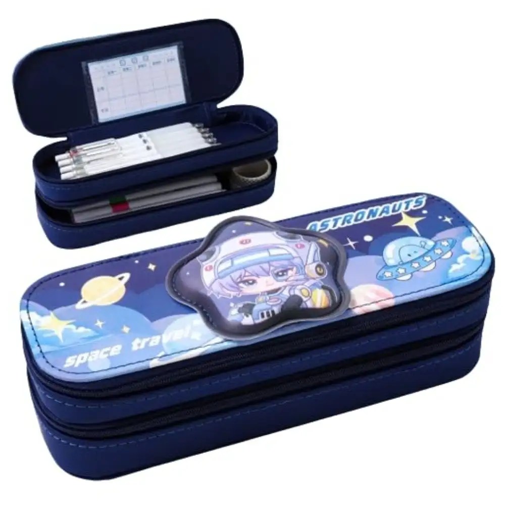 "3D Cartoon Pencil Box for Kids – Multiple Designs (Astronaut / Panda / Cute Girl) – 1 Pc Random or Selected Design