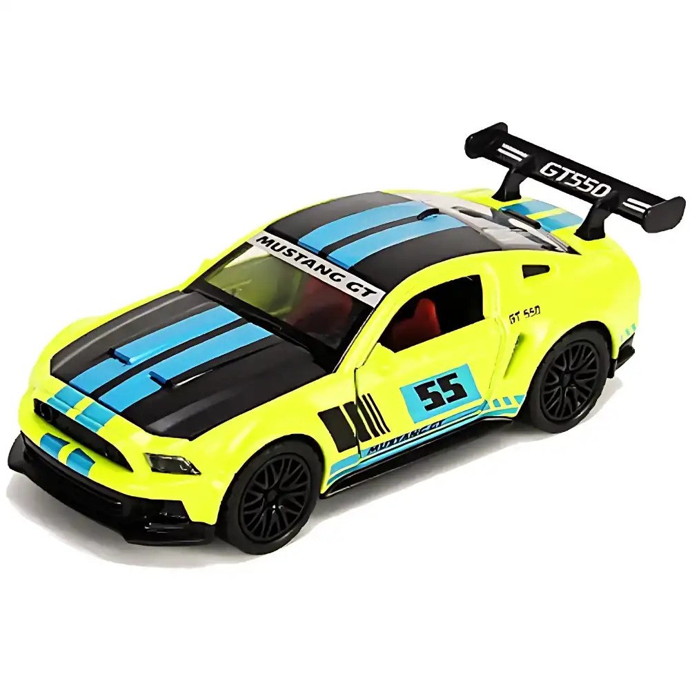 Mustang GT 1:36 GT Die Cast Car Metal Sports Car with Push Back Doors (Multicolor)