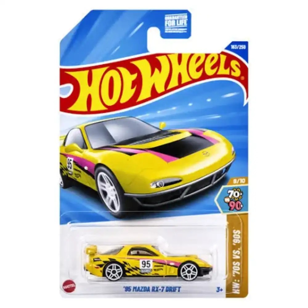 Hot Wheels 2025 J and K Case Vehicle Exclusive Collection - '95 Mazda Rx-7 Drift | J Series 2025