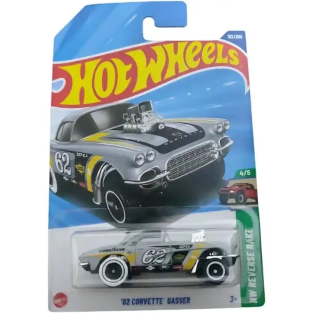 HOT WHEELS 62 CORVETTE GASSER J case 2025