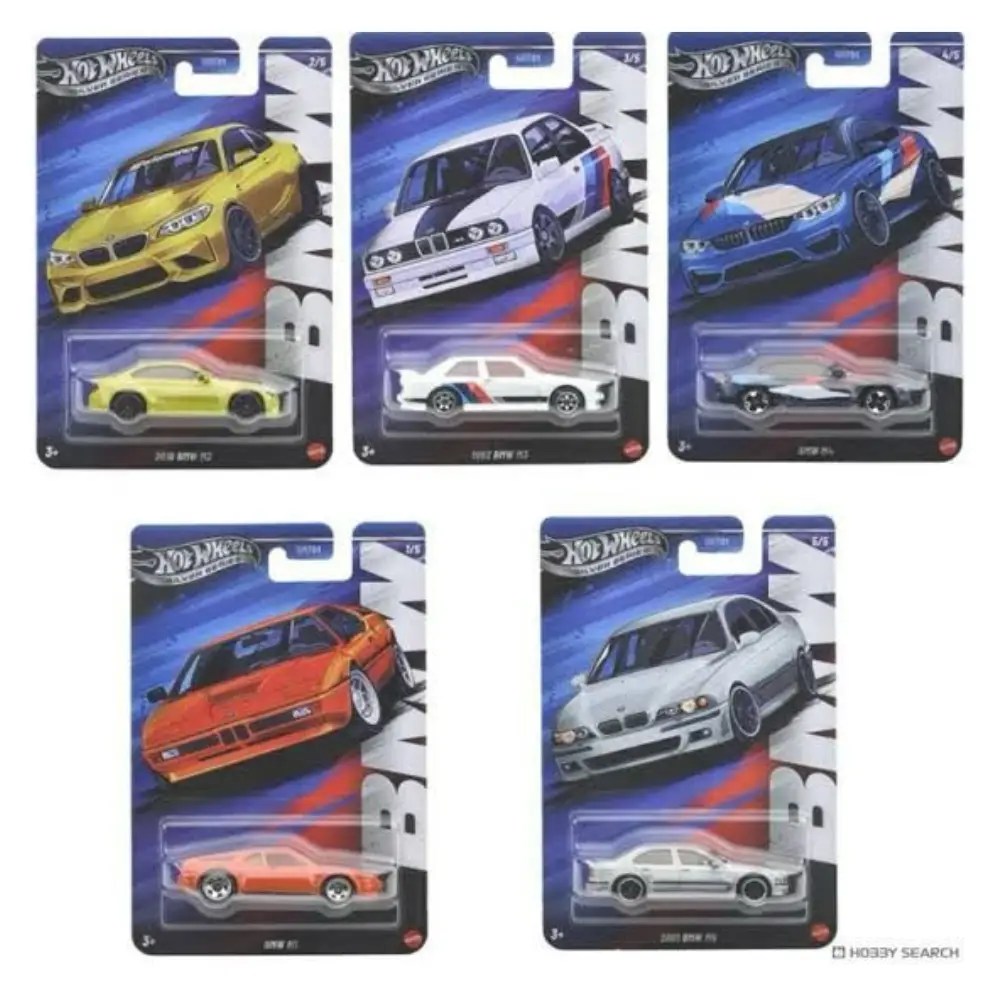 Hot Wheels 2025 BMW Silver Set of 5 Cars