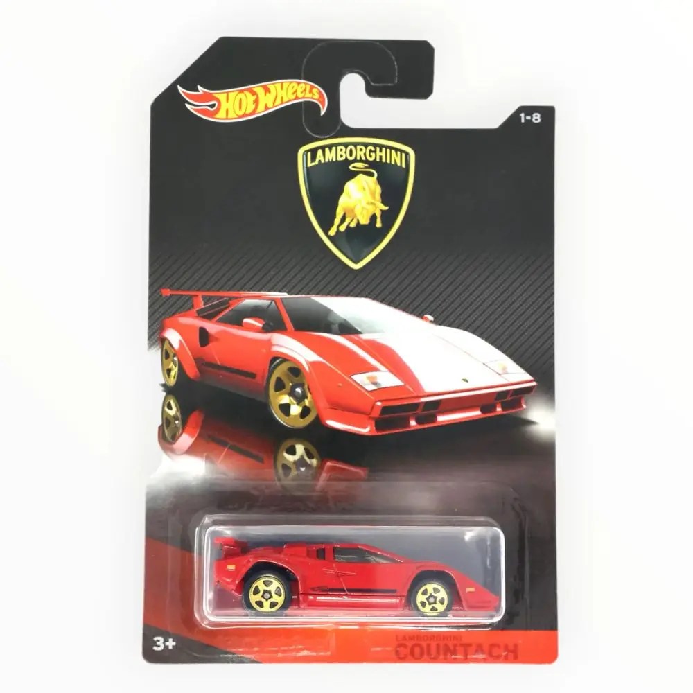Hot Wheels Lamborghini Toy Car - Countach Red