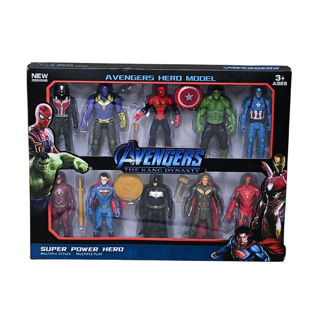 Avengers Hero Model Action Figure Set – 10 Superheroes Collection