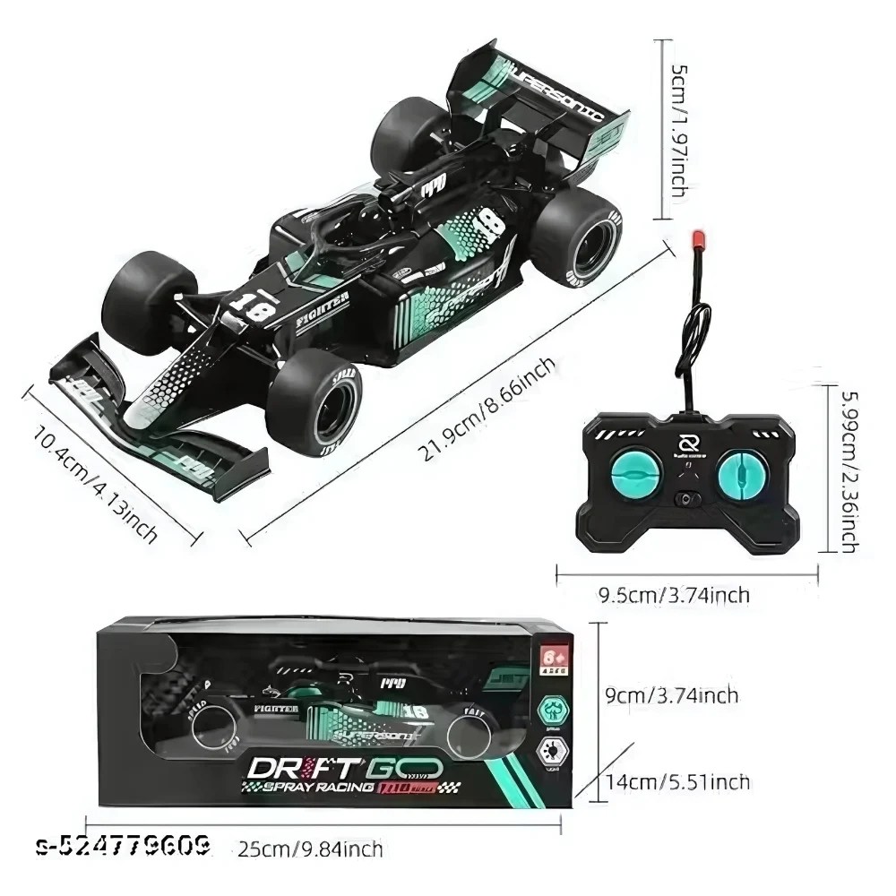 Drift Go Remote Control Formula Racing Car – Spray Effect | Size 1:22