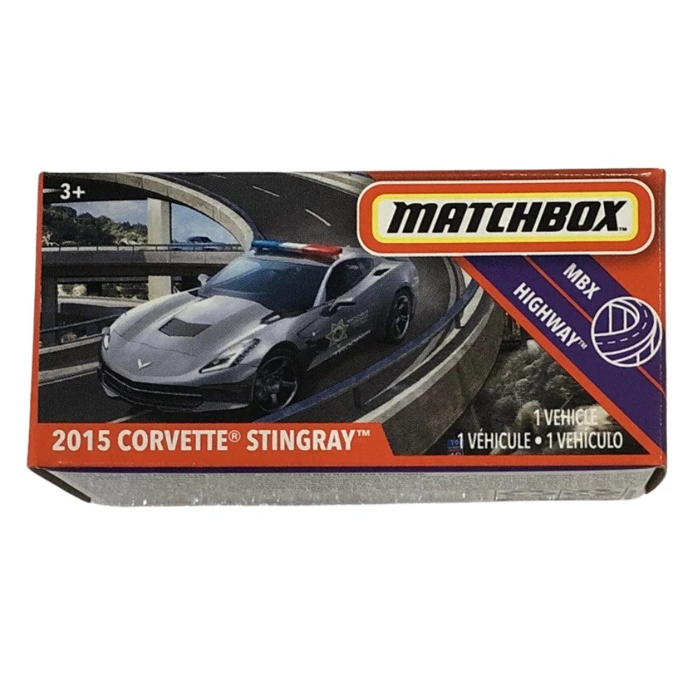 Matchbox Power Grabs 2015 Corvette Stingray, 2020 Release – Case R, 1:64 Scale Die-Cast