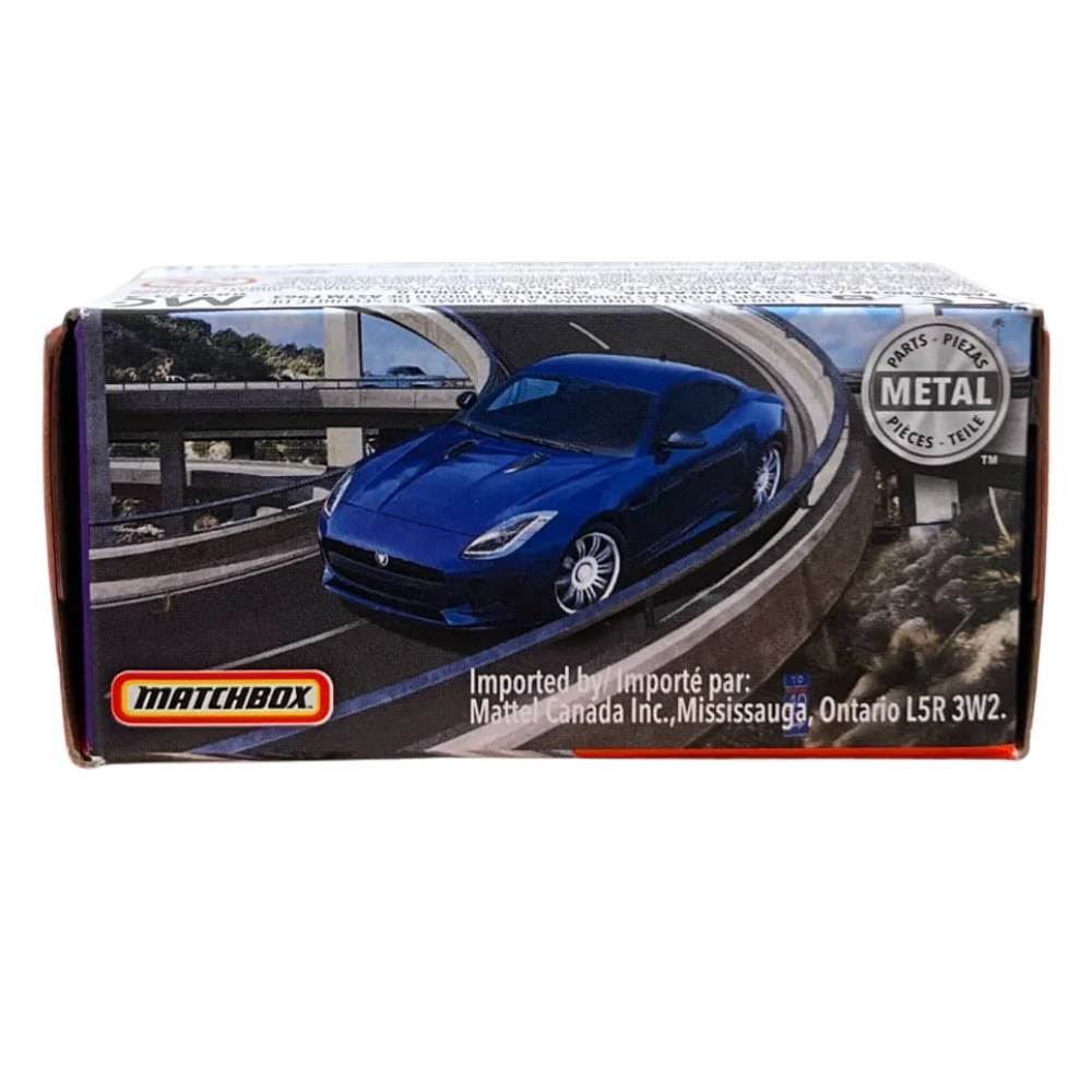 Matchbox – 2015 Jaguar F-Type Coupe (Imported), 1:64 Scale Die-Cast Car Highlights Brand: Matchbox Model: 2015 Jaguar F-Type Coupe Scale: 1:64 Material: Die-cast metal with plastic parts Imported edition – great for collectors Realistic detailing with authentic Jaguar styling Free-rolling wheels for smooth play and display Suitable for kids and collectors alike Recommended Age: 3 years & up Description Experience the elegance and power of the 2015 Jaguar F-Type Coupe in miniature form with this imported Matchbox die-cast model. Designed at a 1:64 scale, this collectible car showcases realistic body lines, authentic detailing, and durable metal parts. Whether you’re a die-cast enthusiast, Jaguar fan, or just starting your Matchbox collection, this imported edition makes a standout addition. Perfect for display or imaginative play, it’s built to impress collectors and kids alike.