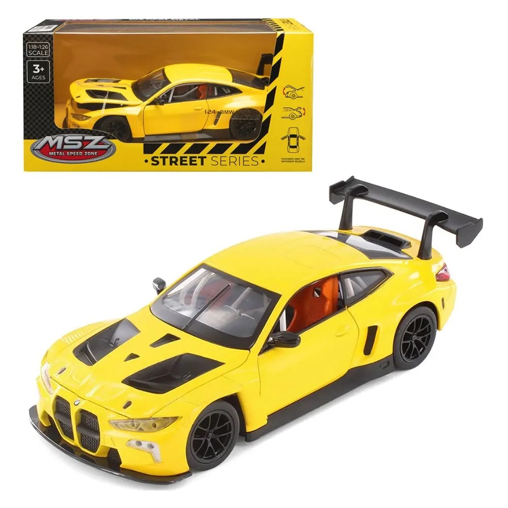 MSZ BMW M4 GT3 Yellow – 1:24 Scale