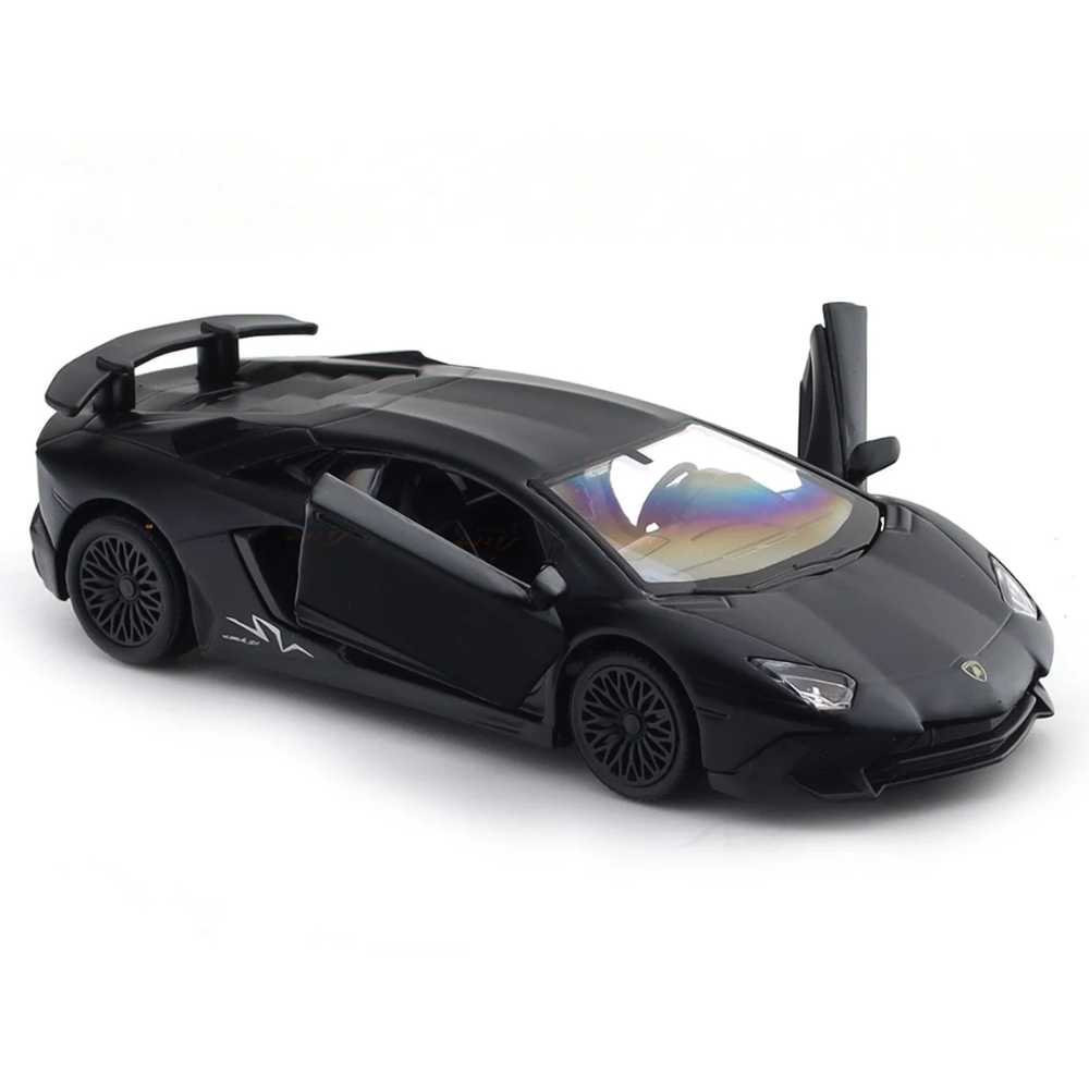 RMZ City Lamborghini Aventador SV Coupe Matte Black 1:33-42 Scale